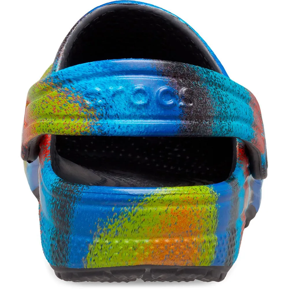 Купить Crocs 208094-0c4-c6 Деревянные башмаки Classic Spray Dye T Black / Multi 35x25x15 EU 22 7ft.ru в интернет магазине Семь Футов