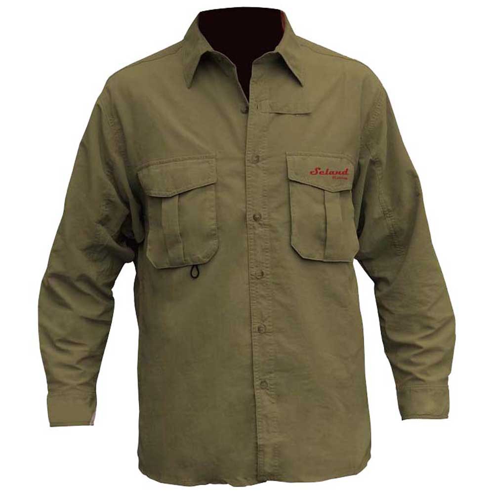 Купить Seland SEFH1-M Рубашка с длинным рукавом Зеленый Green M 7ft.ru в интернет магазине Семь Футов