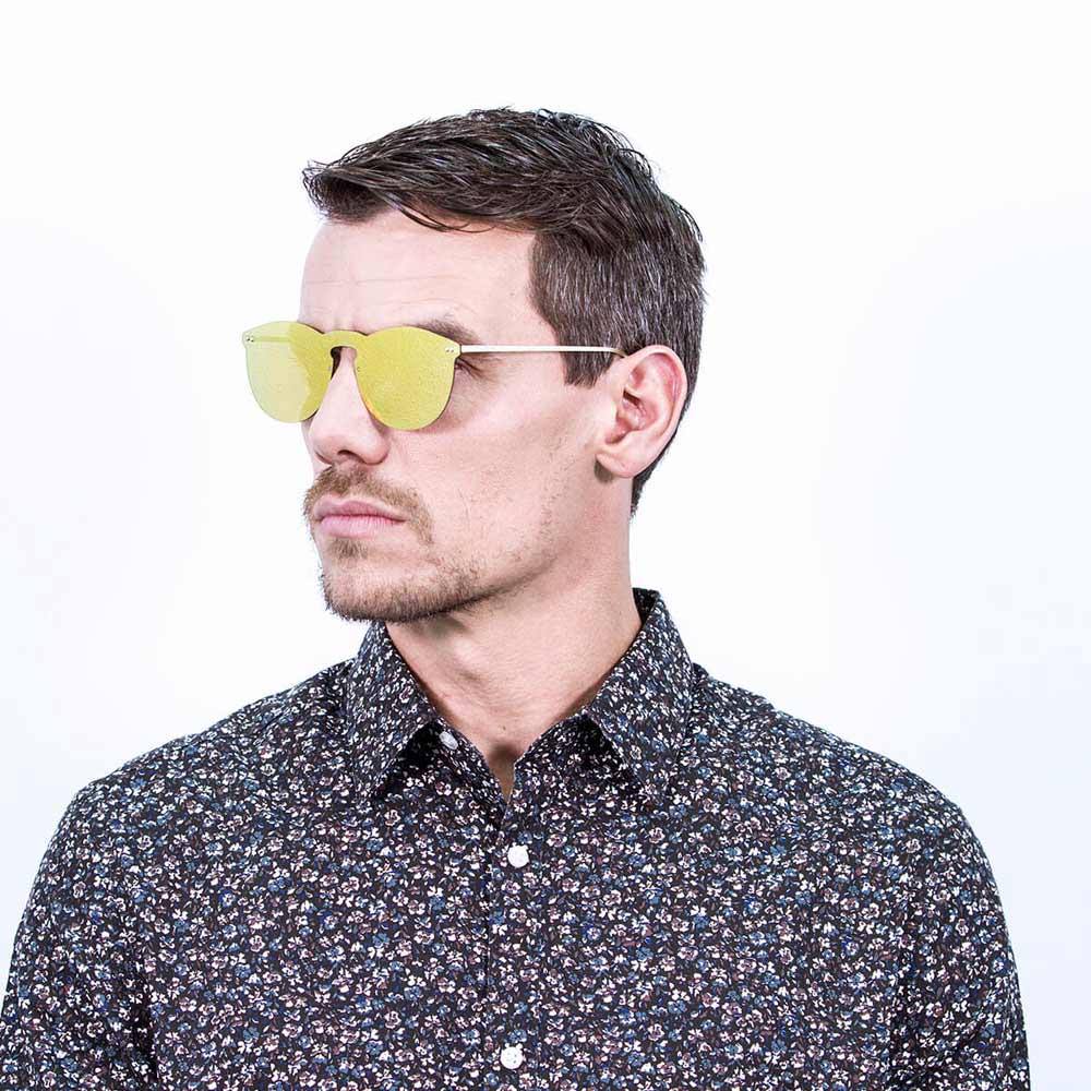 Купить Ocean sunglasses 20.5 поляризованные солнцезащитные очки Berlin Space Flat Revo Gold Metal Gold Temple/CAT3 7ft.ru в интернет магазине Семь Футов