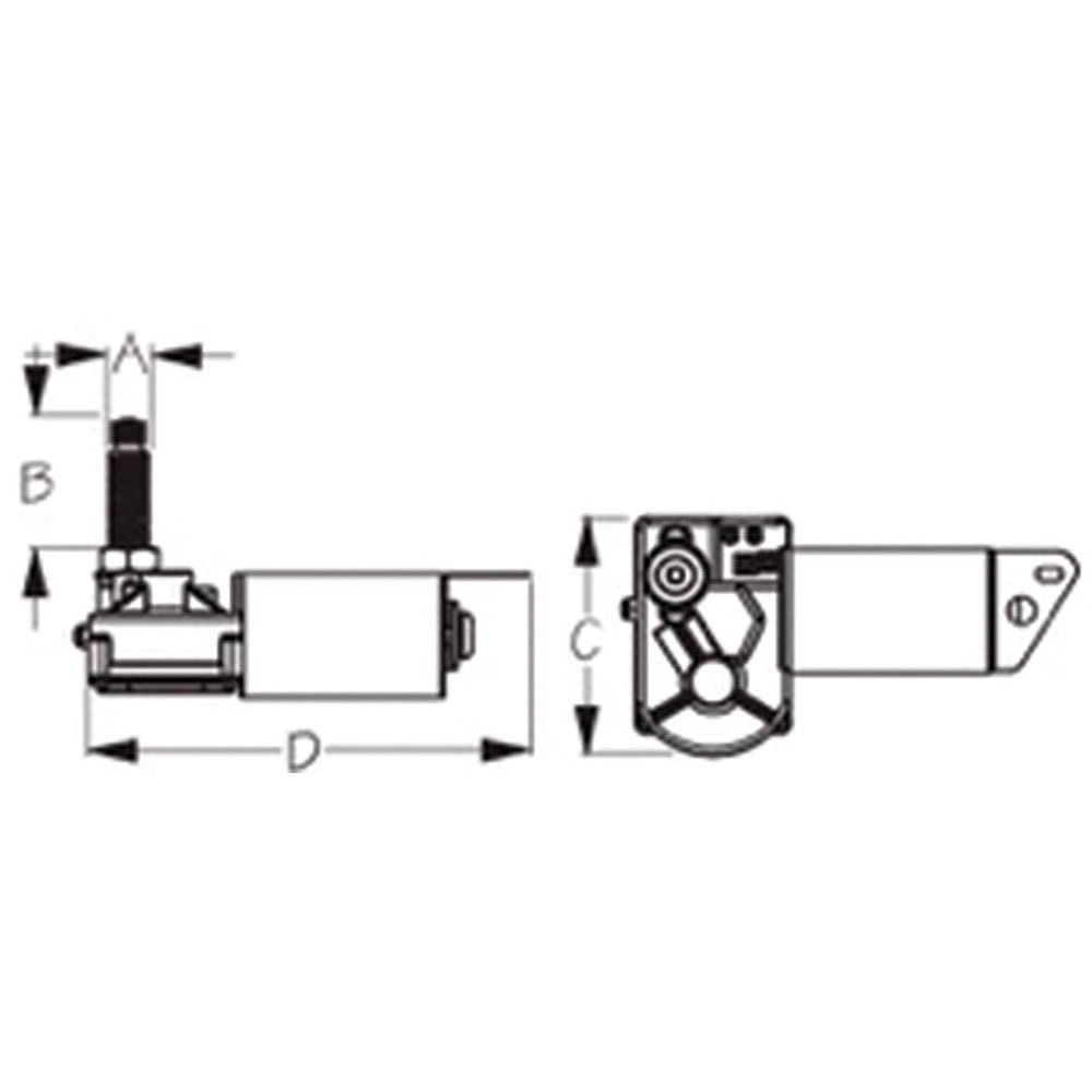 Купить Sea-dog line 354-412171B3 MRV Мотор стеклоочистителя 110º Black 24 V 7ft.ru в интернет магазине Семь Футов