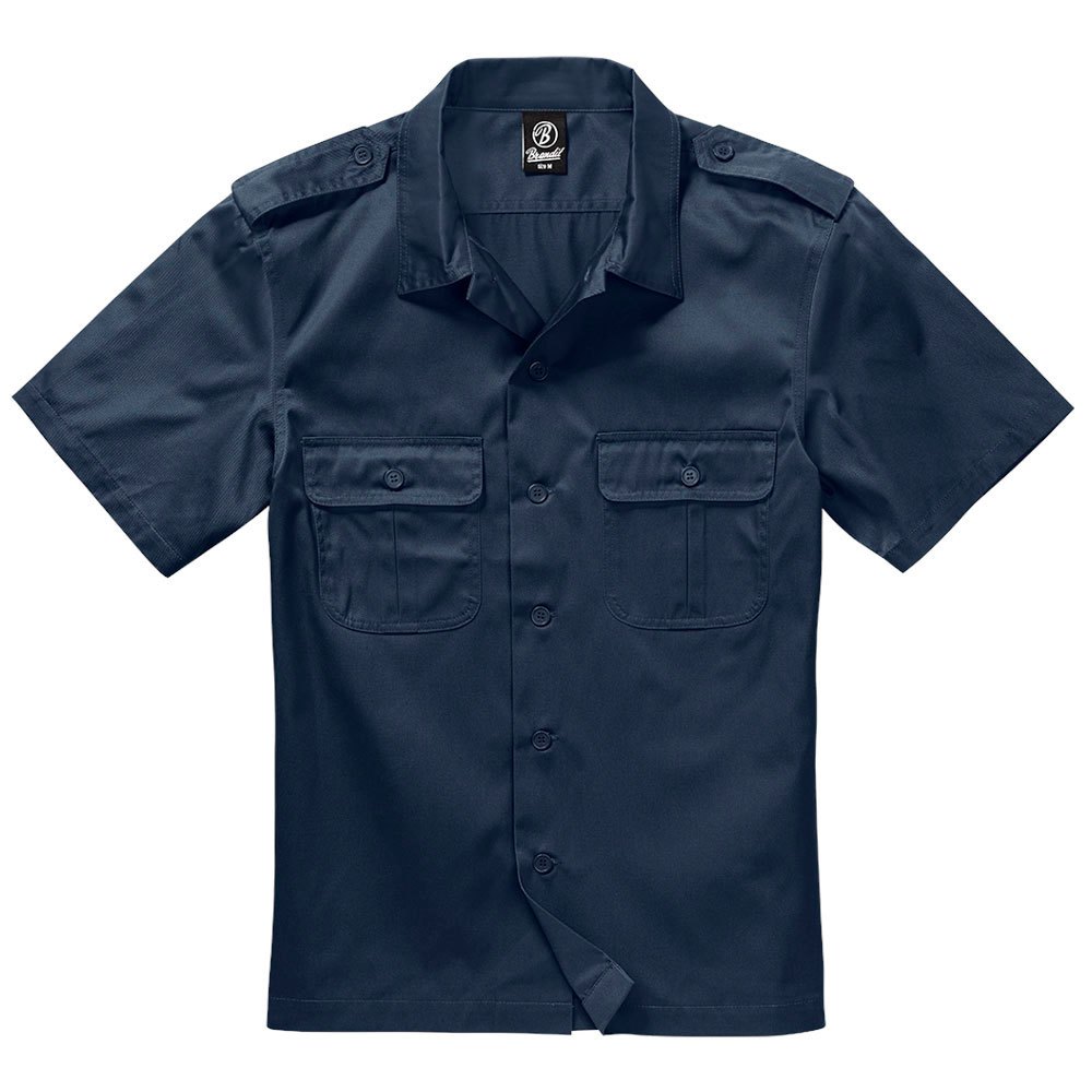 Купить Brandit 4101-8-S Рубашка с коротким рукавом US Голубой Navy S 7ft.ru в интернет магазине Семь Футов