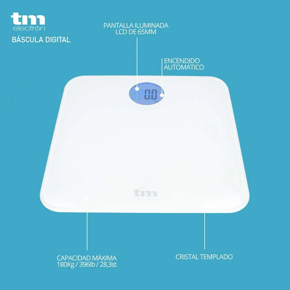 Купить Tm electron tmpbs030 Весы  White 33x33x5 7ft.ru в интернет магазине Семь Футов