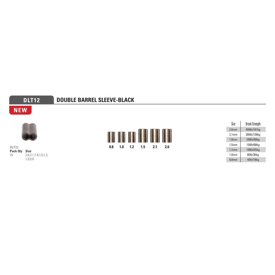 Купить Mustad DLT012-1.2-25 Double Barrel Заклепки  Black Nickel 1.2 mm 7ft.ru в интернет магазине Семь Футов