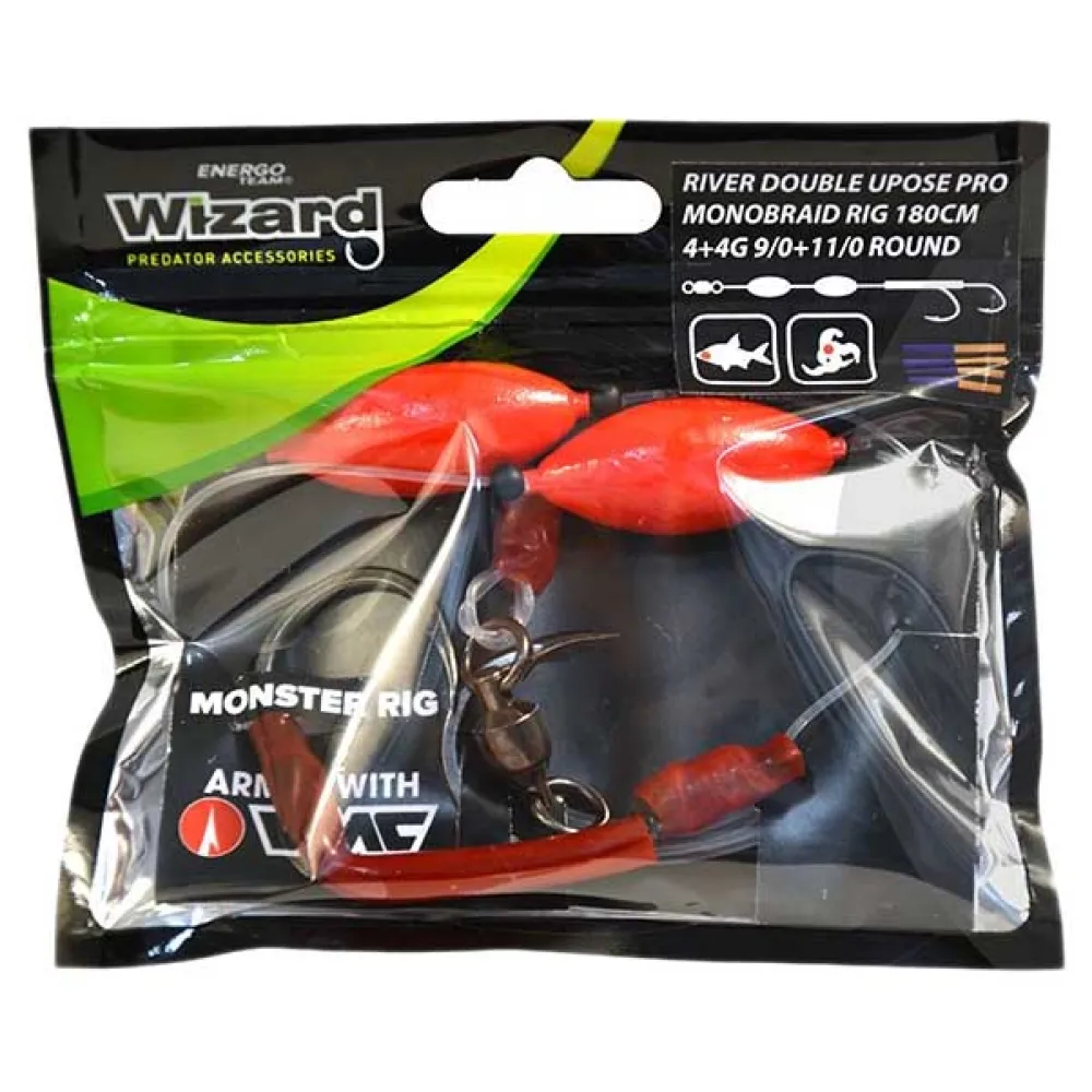 Купить Wizard 79341-903 связанный крючок Monster Pro Monobraid Classic Black / Green 9/0 7ft.ru в интернет магазине Семь Футов