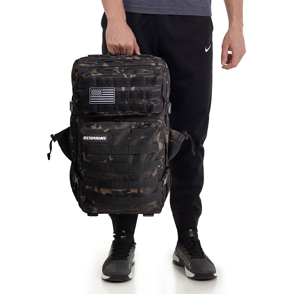 Купить Elitex training X001NNQCQR V1 45L Тактический рюкзак Черный Black Camouflage 7ft.ru в интернет магазине Семь Футов
