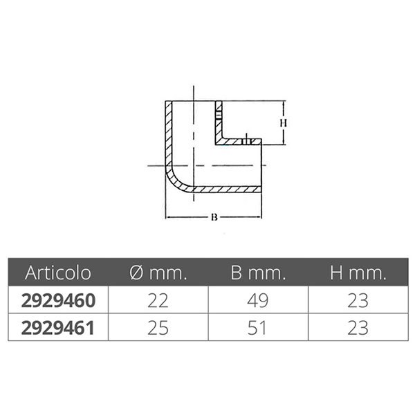 Купить Forniture nautiche italiane 2929461 Нержавеющая сталь 90° разъем Серебристый Silver 25 mm  7ft.ru в интернет магазине Семь Футов