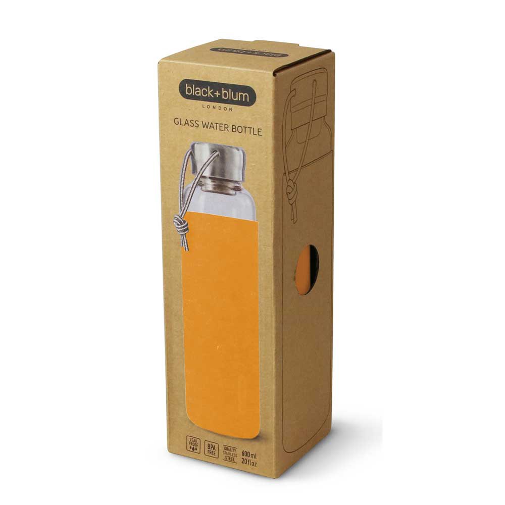 Купить Black+blum GR-WB-M003 600ml Стеклянная бутылка с водой Золотистый Orange 7ft.ru в интернет магазине Семь Футов
