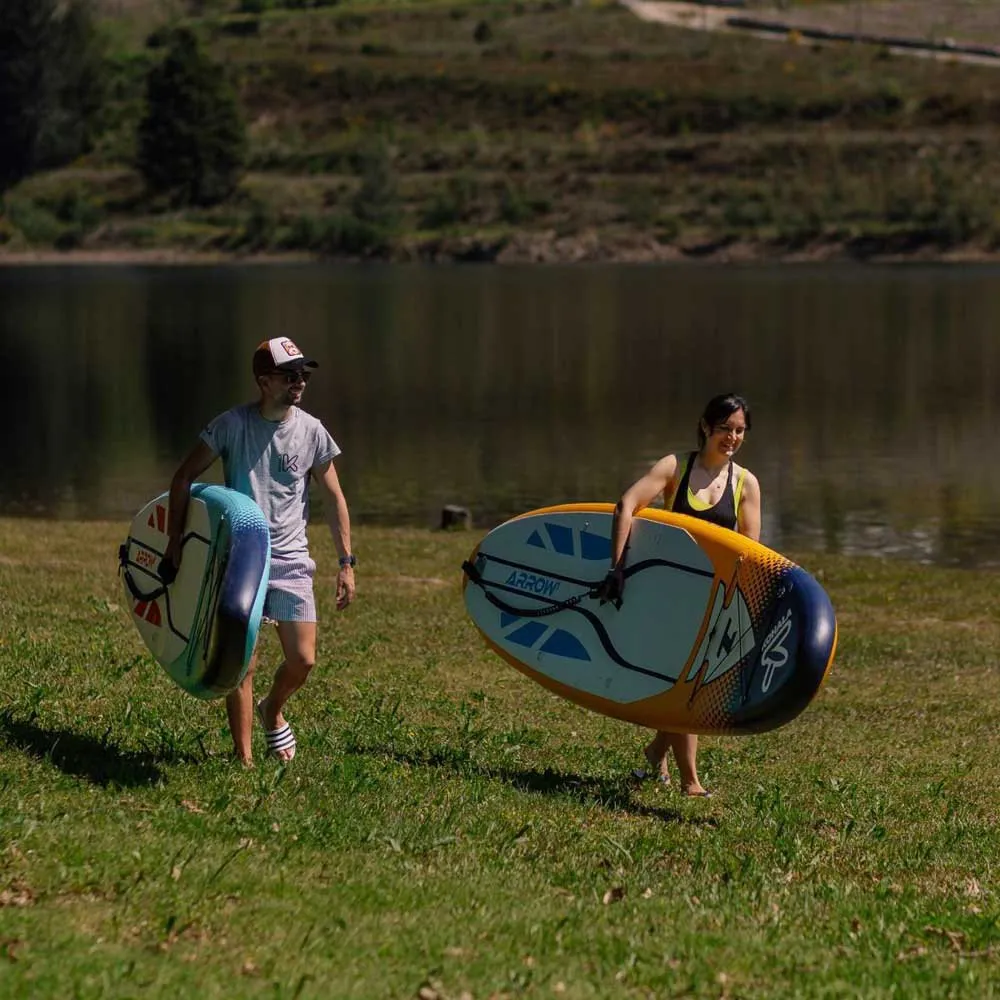 Купить Kohala 1637 Надувной комплект для падлбординга Arrow 1 Paddle Surf Board 10´2´´ Yellow / Blue / White 175x55x28 310 cm 7ft.ru в интернет магазине Семь Футов