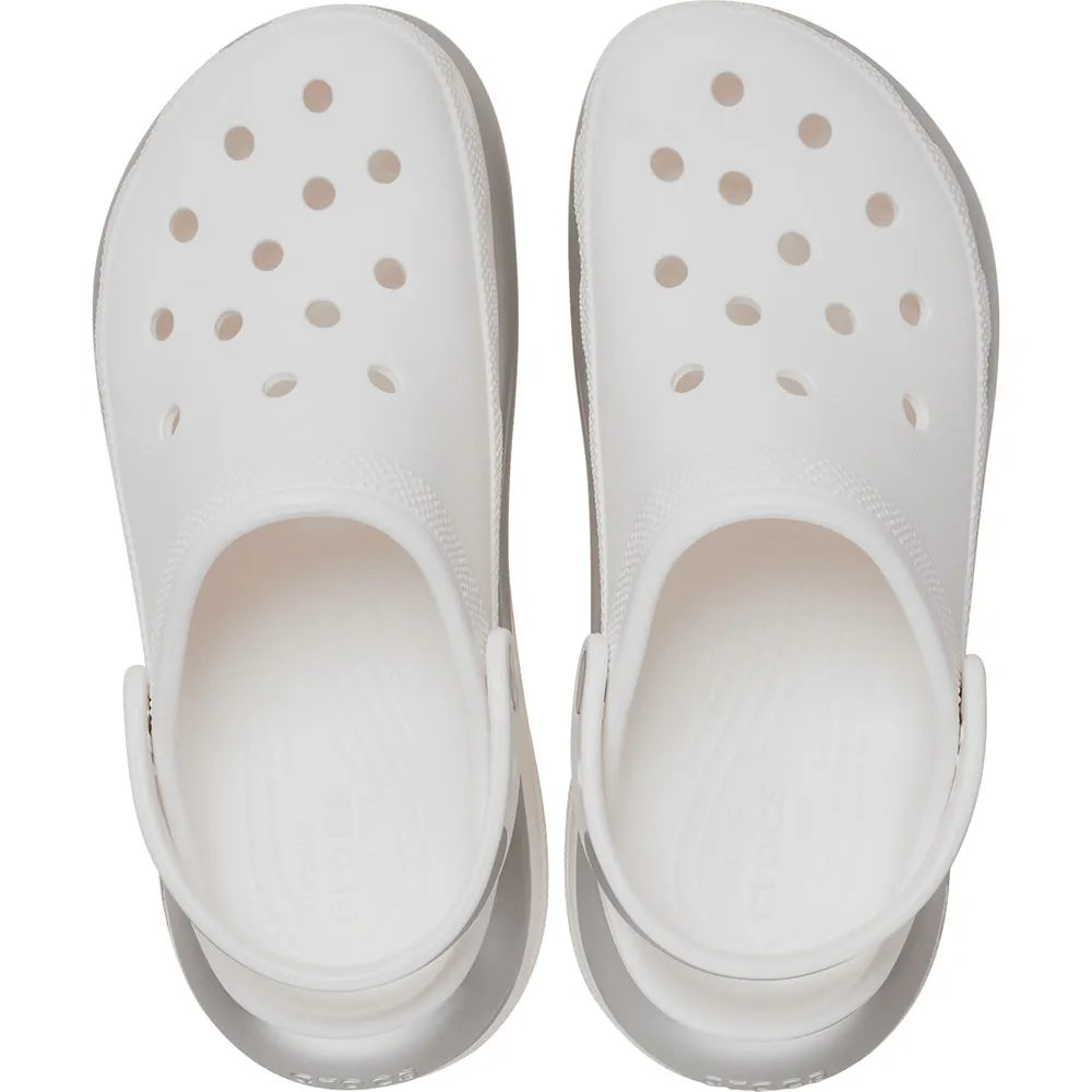 Купить Crocs 210368-138-m5w7 Деревянные башмаки Mega Crush Metallic White / Silver 35x25x15 EU 37 7ft.ru в интернет магазине Семь Футов