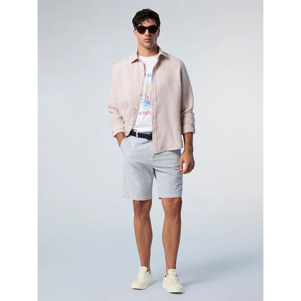 Купить North sails 664368-0120-XXL Рубашка с длинным рукавом 664368 Бежевый Beige 2XL 7ft.ru в интернет магазине Семь Футов