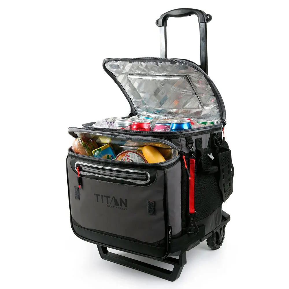 Купить Titan TI521602500E Мягкая сумка-холодильник на колесах Artic Zone 38L Grey / Black 7ft.ru в интернет магазине Семь Футов