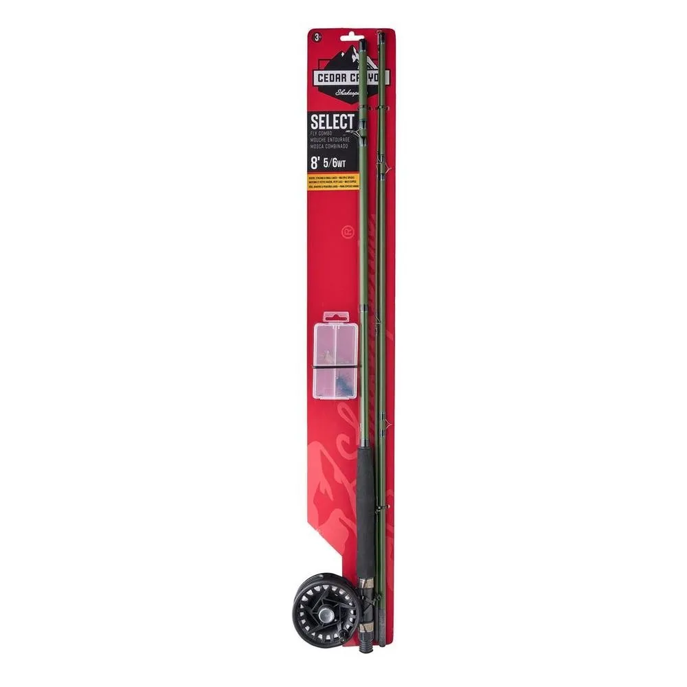 Купить Shakespeare 1591085 Комбо Select Rod. Reel. Line. Leader. Flybox & Flys Red 2.44 m 7ft.ru в интернет магазине Семь Футов