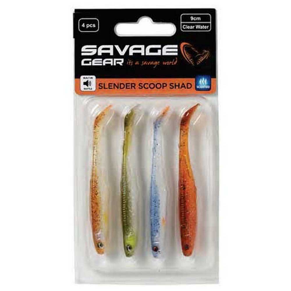 Купить Savage gear 76749 Slender Scoop Shad Мягкая приманка 90 mm 4g 4 Единицы Clear Water Mix 7ft.ru в интернет магазине Семь Футов