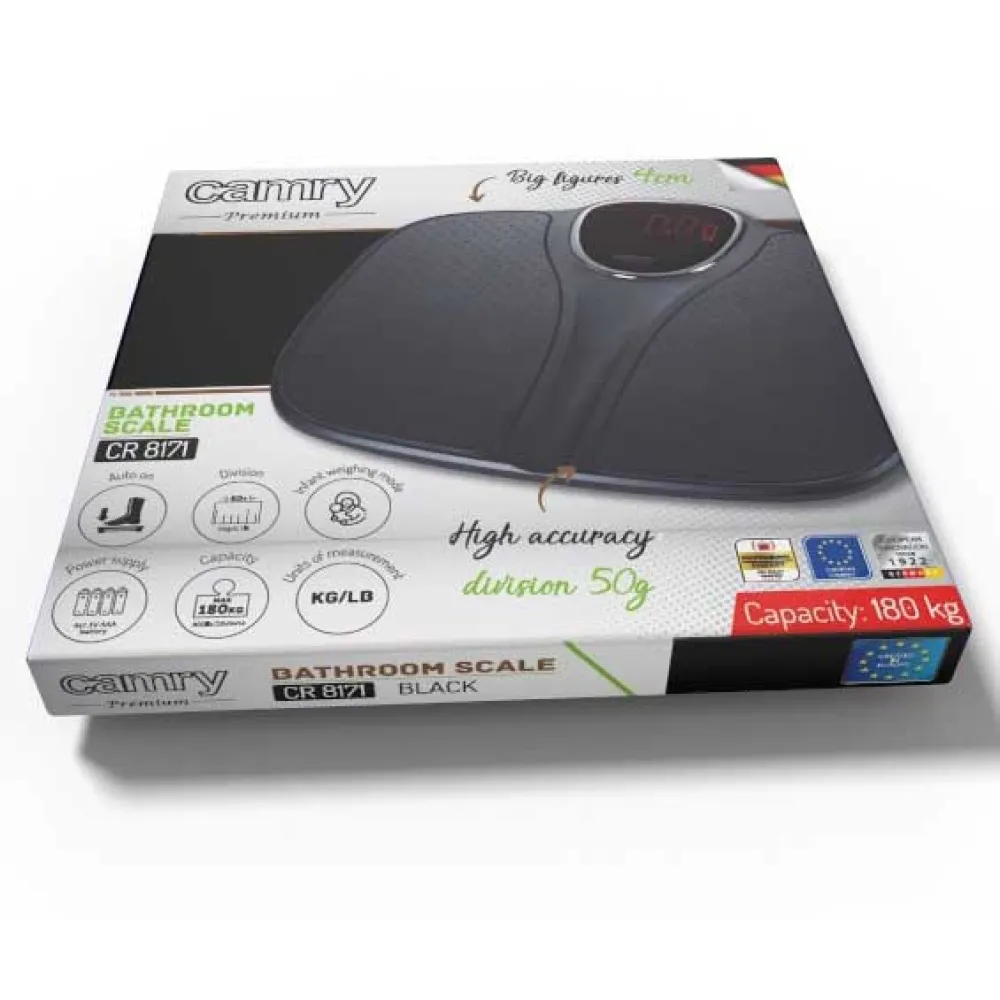 Купить Camry cr 8171 black Весы  37x39x5 7ft.ru в интернет магазине Семь Футов