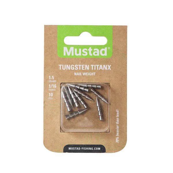 Купить Mustad MTW007-TX-3.5-10 Tungsten TitanX Nail Вести  TitanX Black 3.5 g 7ft.ru в интернет магазине Семь Футов