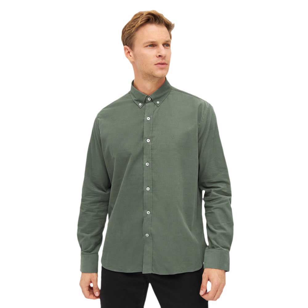 Купить Sea ranch 21-7-266-5015-L Рубашка с длинным рукавом Lester Зеленый Dark Green L 7ft.ru в интернет магазине Семь Футов