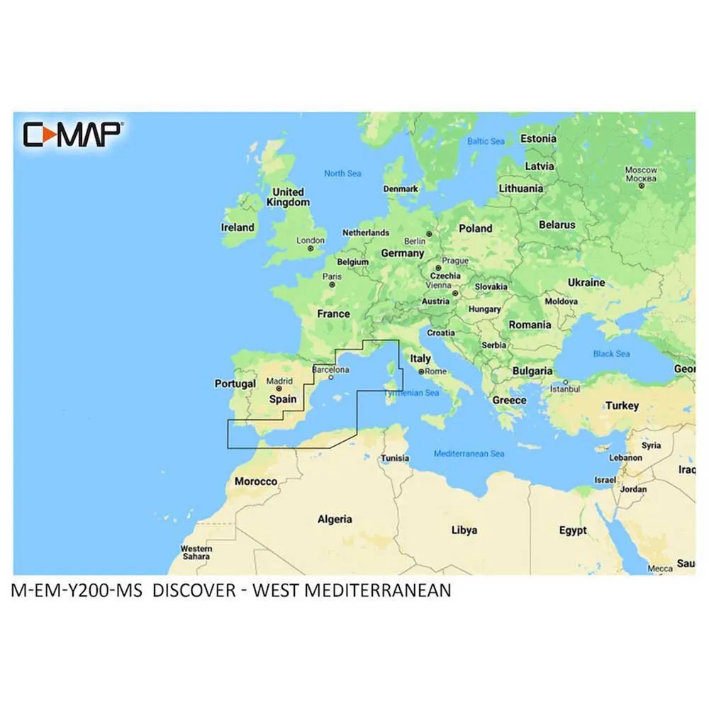 Купить C-map M-EM-Y200-MS West Mediterranean карта  Multicolour 7ft.ru в интернет магазине Семь Футов