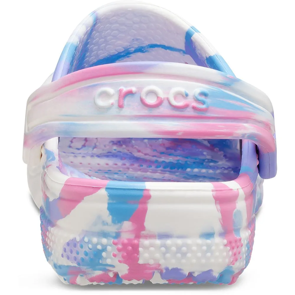 Купить Crocs 206838-102.-c8 Деревянные башмаки Classic Marbled White / Pink 35x25x15 EU 24 7ft.ru в интернет магазине Семь Футов