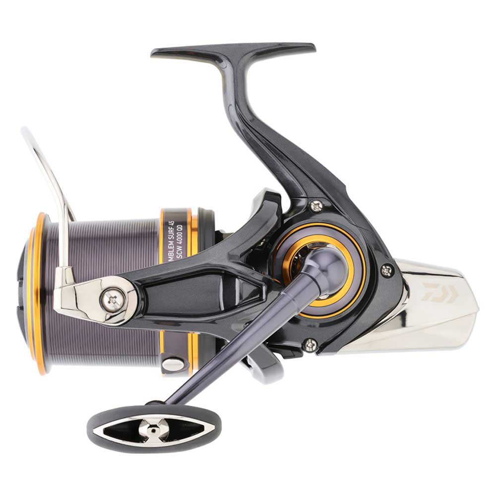 Купить Daiwa EMS2345SCWQD Emblem Surf SCW QD 2023 Катушка Для Серфинга Black / Gold / Grey 45 7ft.ru в интернет магазине Семь Футов