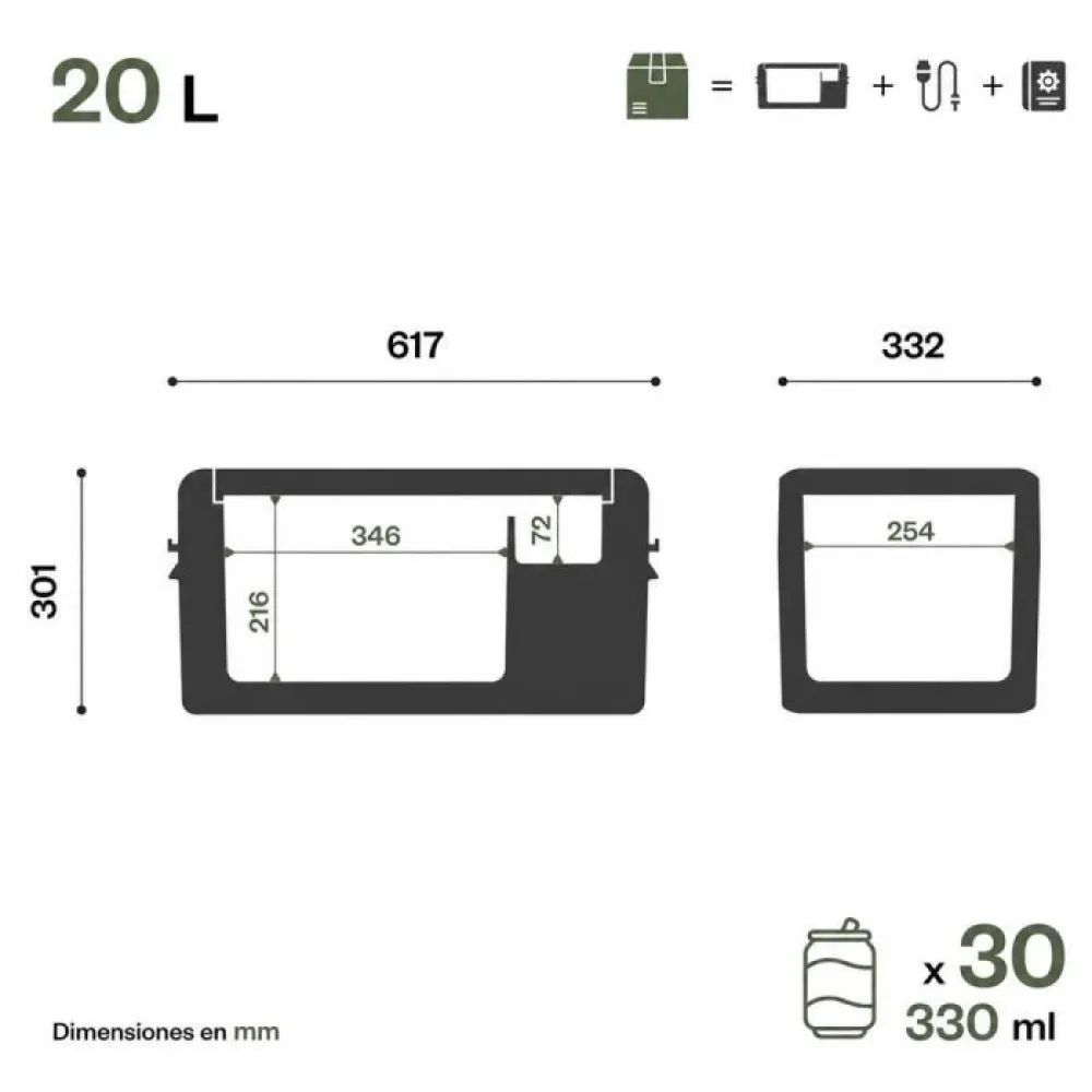 Купить Indelb stc020nn37fan Жесткий переносной кулер ITB20 20L Gray / Green 30x62x33 7ft.ru в интернет магазине Семь Футов