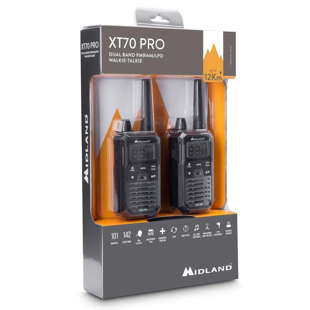 Купить Midland C1465 рации XT70 PRO Серебристый  Grey 7ft.ru в интернет магазине Семь Футов