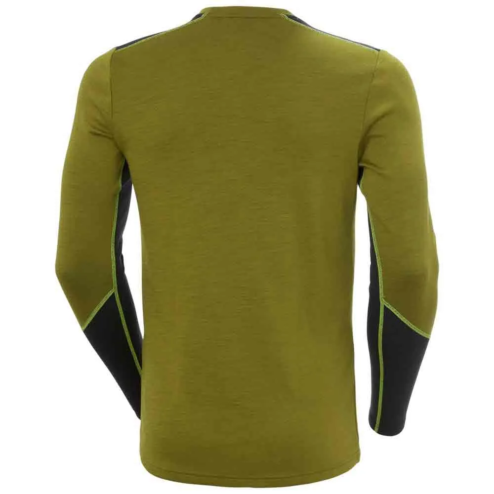 Купить Helly hansen 49364-461-s Базовый слой с длинным рукавом Lifa merino midweight crew Olive Green 30x25x2 7ft.ru в интернет магазине Семь Футов
