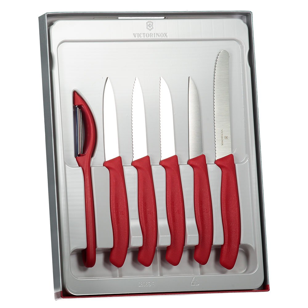 Купить Victorinox V-6.7111.6G Swiss Classic Vegetable Набор ножей 6 Куски Коричневый Brown / Silver 7ft.ru в интернет магазине Семь Футов