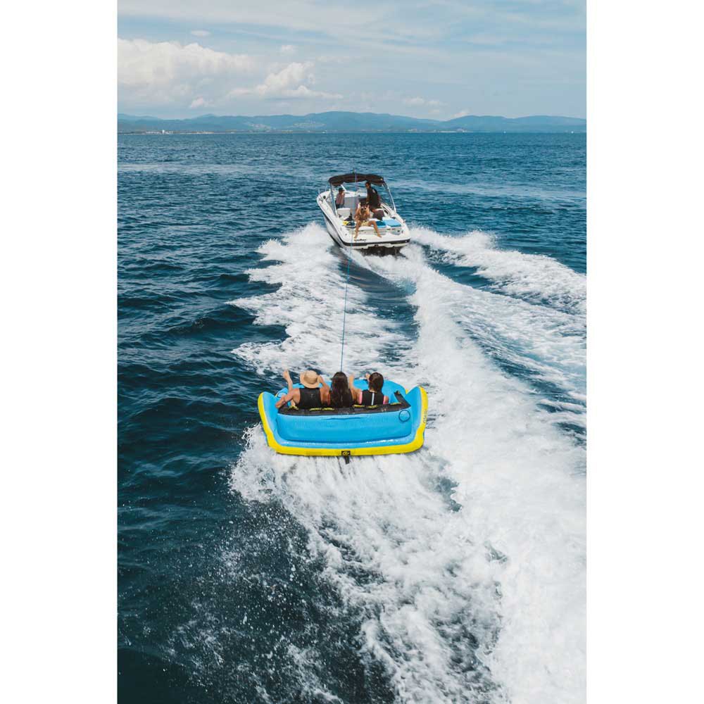 Купить Coasto PB-CBBOXER2 Буксируемый диван Boxer 2P  Blue / Yellow / Black 2 place 7ft.ru в интернет магазине Семь Футов