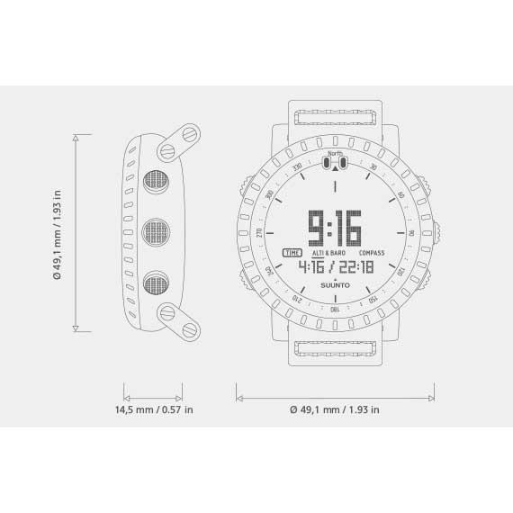 Купить Suunto SS023158000 Core Часы Черный  Black / Red 7ft.ru в интернет магазине Семь Футов