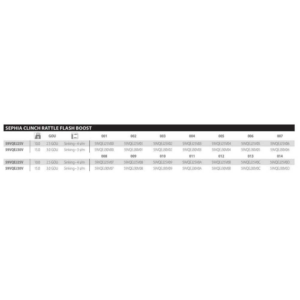 Купить Shimano fishing 59VQEJ25V00 Sephia Clinch FB Rattle 2.5Gou Sinking Кальмар 10g 001 7ft.ru в интернет магазине Семь Футов