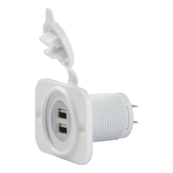 Купить Marinco DMA-702 Receptacle 12-24V Deluxe Dual USB зарядное устройство White 7ft.ru в интернет магазине Семь Футов