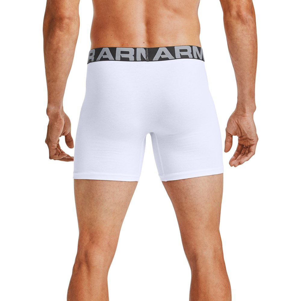 Купить Under armour 1363617-100-MD Боксёр Charged Cotton 6´´ 3 Единицы Белая White / White M 7ft.ru в интернет магазине Семь Футов