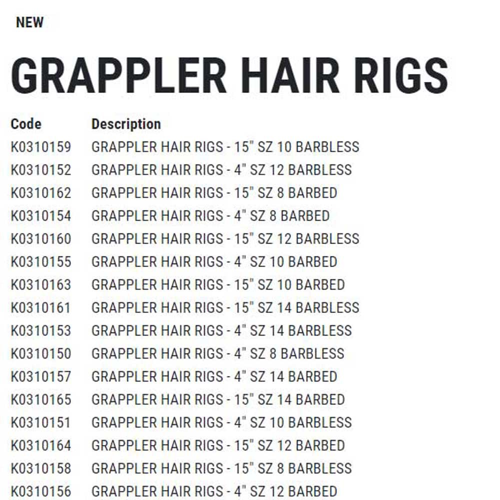 Купить Korum K0310153 Grappler Hair 4´´ Связанный Крючок Без Зазубрин Dark Green 14 7ft.ru в интернет магазине Семь Футов