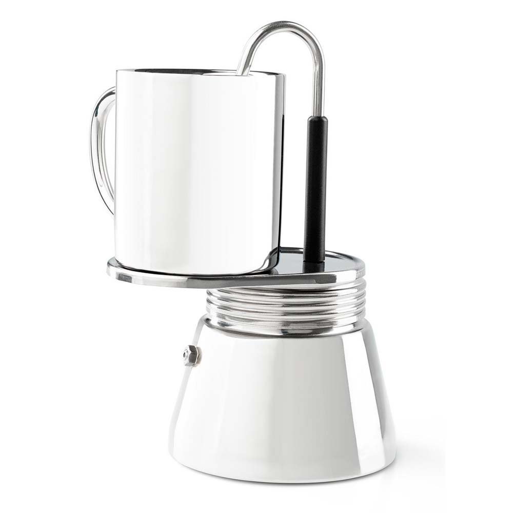 Купить Gsi outdoors 65105 MiniEspresso Set Кофеварка для эспрессо 4 чашка Silver 7ft.ru в интернет магазине Семь Футов