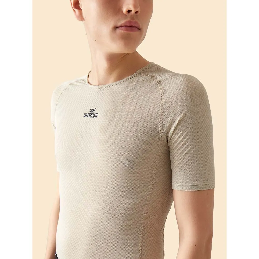 Купить Café du cycliste B-BSS-LILIAN-M-PEGY-L Базовый слой с коротким рукавом Liliane Pearl Grey L 7ft.ru в интернет магазине Семь Футов