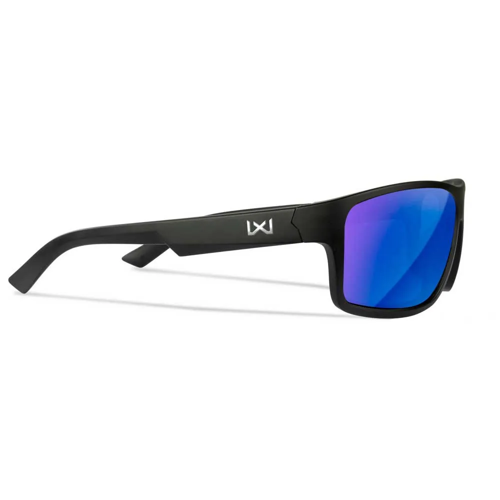 Купить Wiley x acpea19xl поляризованные солнцезащитные очки Peak XL Blue Mirror / Matte Black 20x10x10 7ft.ru в интернет магазине Семь Футов