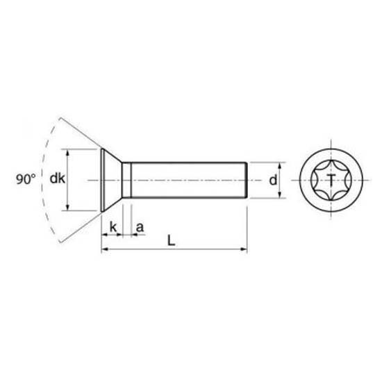 Купить Euromarine VIXVMTOF0640-20 ISO 14581 A4 M6x40 mm Винт Torx с потайной головкой 20 единицы Серебристый Grey 7ft.ru в интернет магазине Семь Футов