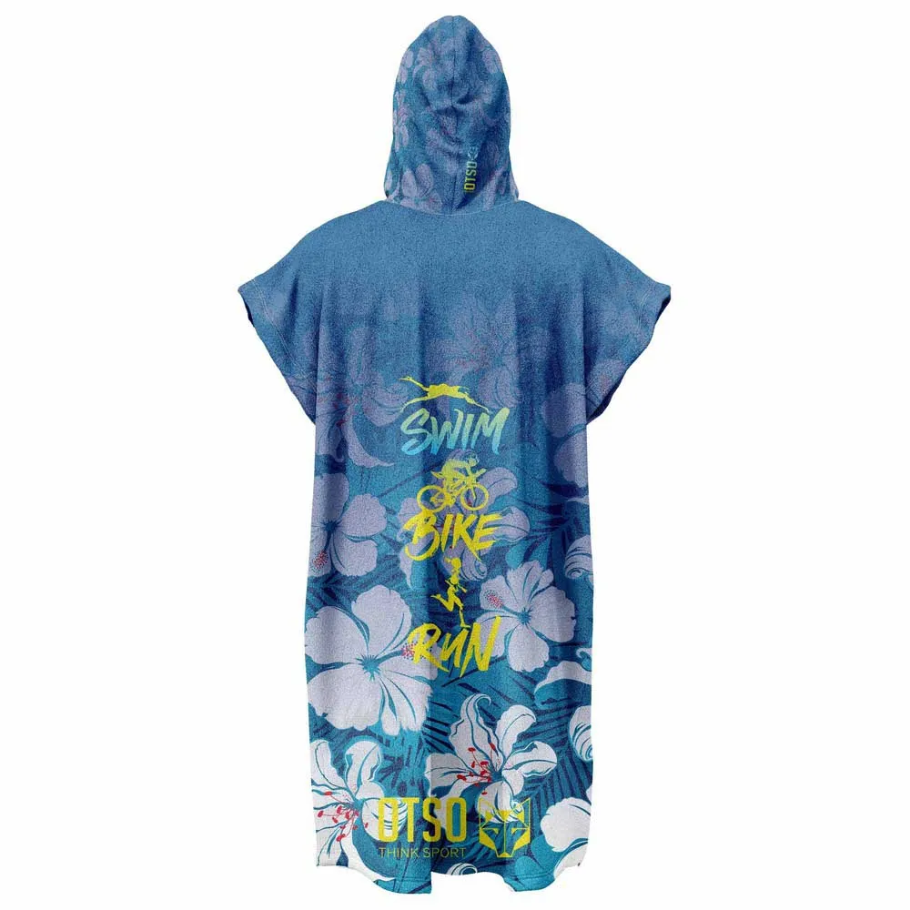 Купить Otso SWPN-SBRFLOWER25-CH Джуниор Пончо Swim Bike Run Flower  Blue / White 7ft.ru в интернет магазине Семь Футов
