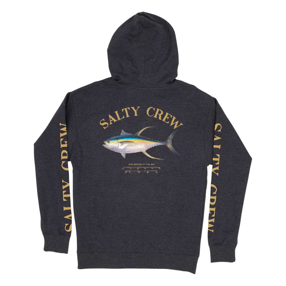 Купить Salty crew 20335010-NVYHEA-S Толстовка с капюшоном Ahi Mount Голубой Navy Heather S 7ft.ru в интернет магазине Семь Футов