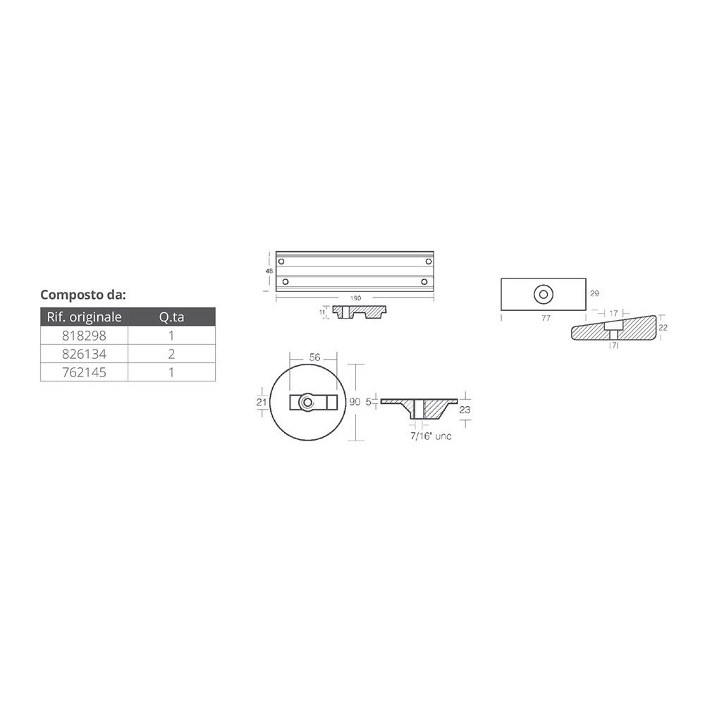 Купить Tecnoseal 2640000 Mercury Verado 4/OPTIMAX Алюминиевый анод Бесцветный Silver 7ft.ru в интернет магазине Семь Футов