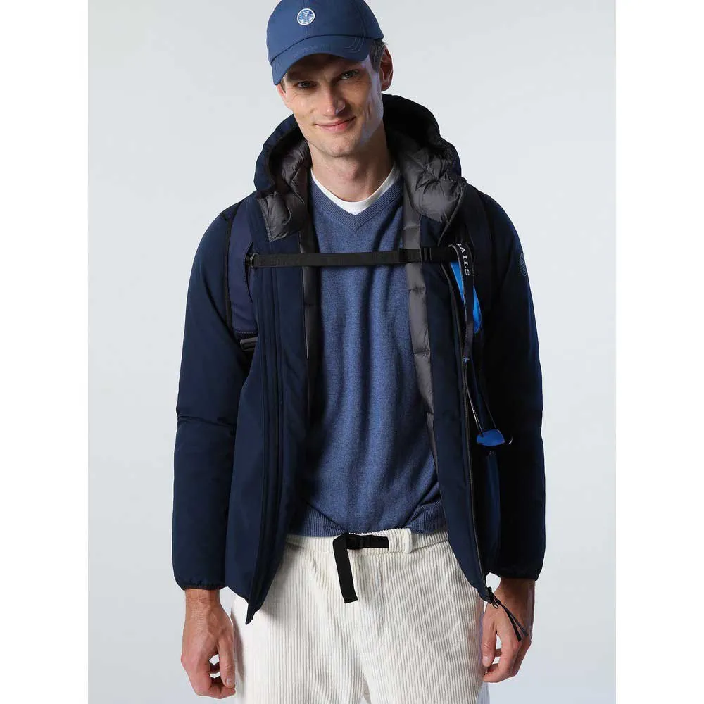 Купить North sails 603185-0802-3XL Куртка Hobart Голубой  Navy Blue 3XL 7ft.ru в интернет магазине Семь Футов