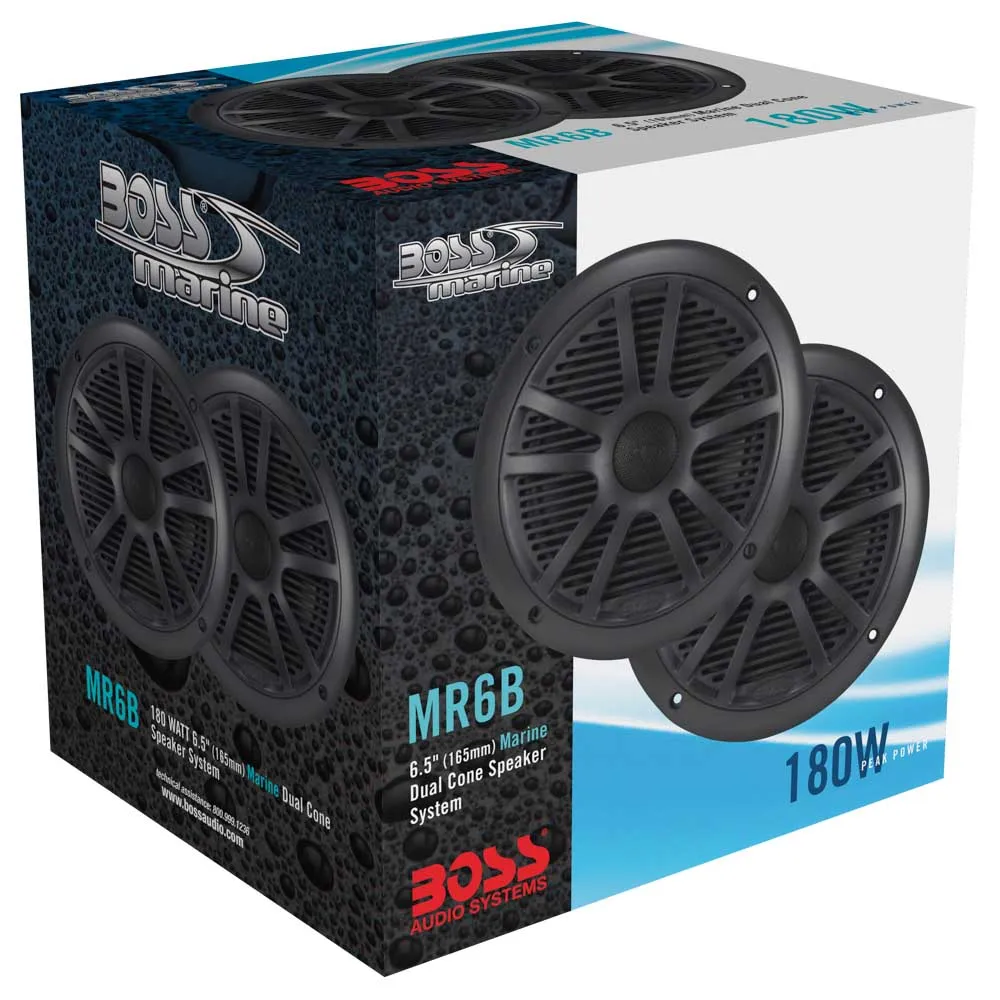 Купить Boss audio nk-143-nk Динамик MR6B Black 30x25x20 180 W 7ft.ru в интернет магазине Семь Футов