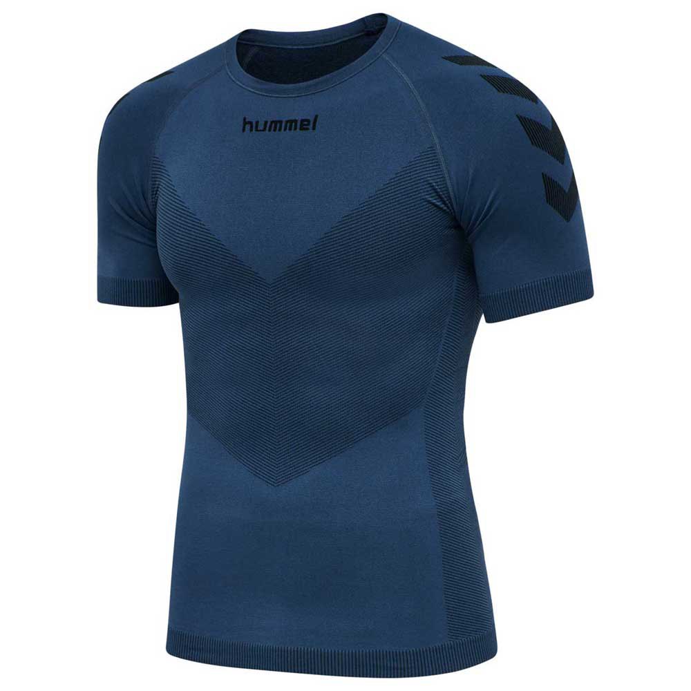 Купить Hummel 202636-7642-XS/S Базовый слой с коротким рукавом First Seamless Голубой Dark Denim XS-S 7ft.ru в интернет магазине Семь Футов