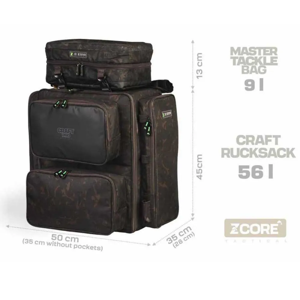 Купить Zfish zf-7814 Рюкзак Craft Pro 3in1 65L Black / Camo 60x52x12 7ft.ru в интернет магазине Семь Футов