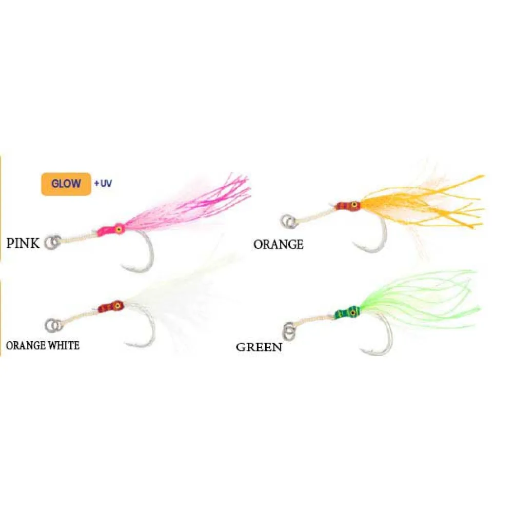 Купить Blue crab BCASSISTSINGLE3/0-ORWH-OS Assist hook Single 3 Единицы Бежевый Orange / White 3/0 7ft.ru в интернет магазине Семь Футов