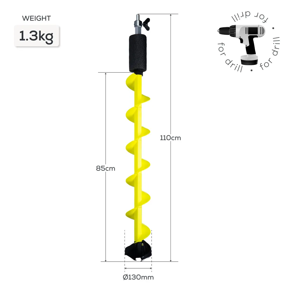 Купить Golden catch 1839910 ледобур Auger 110 cm Yellow 110x13x13 130 mm 7ft.ru в интернет магазине Семь Футов