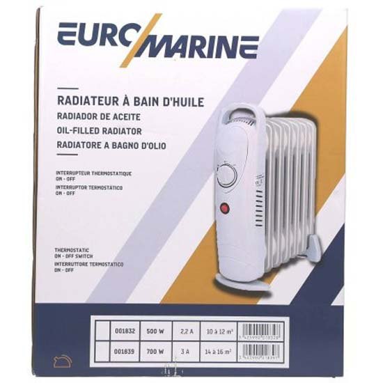 Купить Euromarine 001839 700W Масляный радиатор отопления White 38 x 30 x 14 cm 7ft.ru в интернет магазине Семь Футов