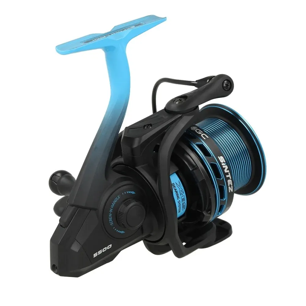 Купить Golden catch 1039075 Катушка для карпфишинга Sintez Feeder Black / Light Blue 20x20x15 4500 7ft.ru в интернет магазине Семь Футов