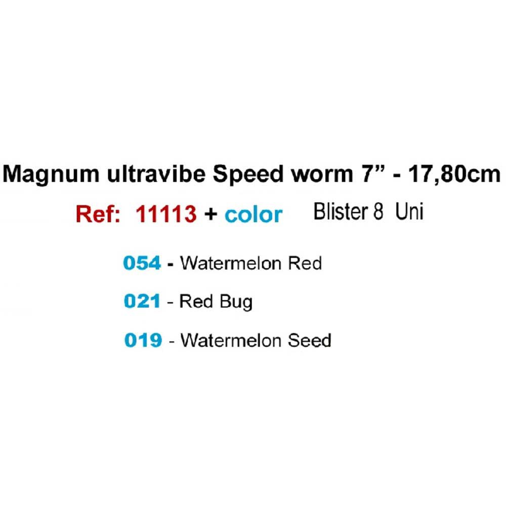 Купить Zoom bait 11113054 Mag Uv Speed Worm Мягкая приманка 177 mm Watermelon Red 7ft.ru в интернет магазине Семь Футов