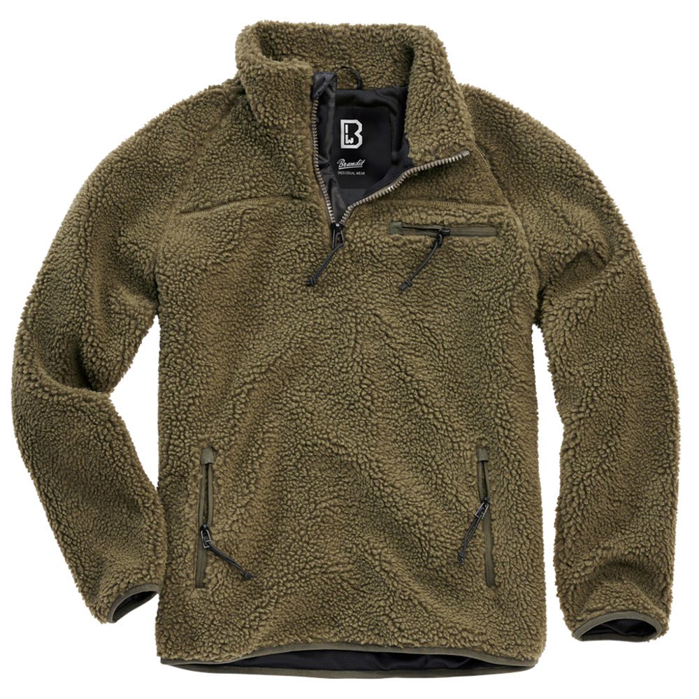 Купить Brandit 5022-1-5XL Куртка Teddy Troyer Зеленый  Olive 5XL 7ft.ru в интернет магазине Семь Футов